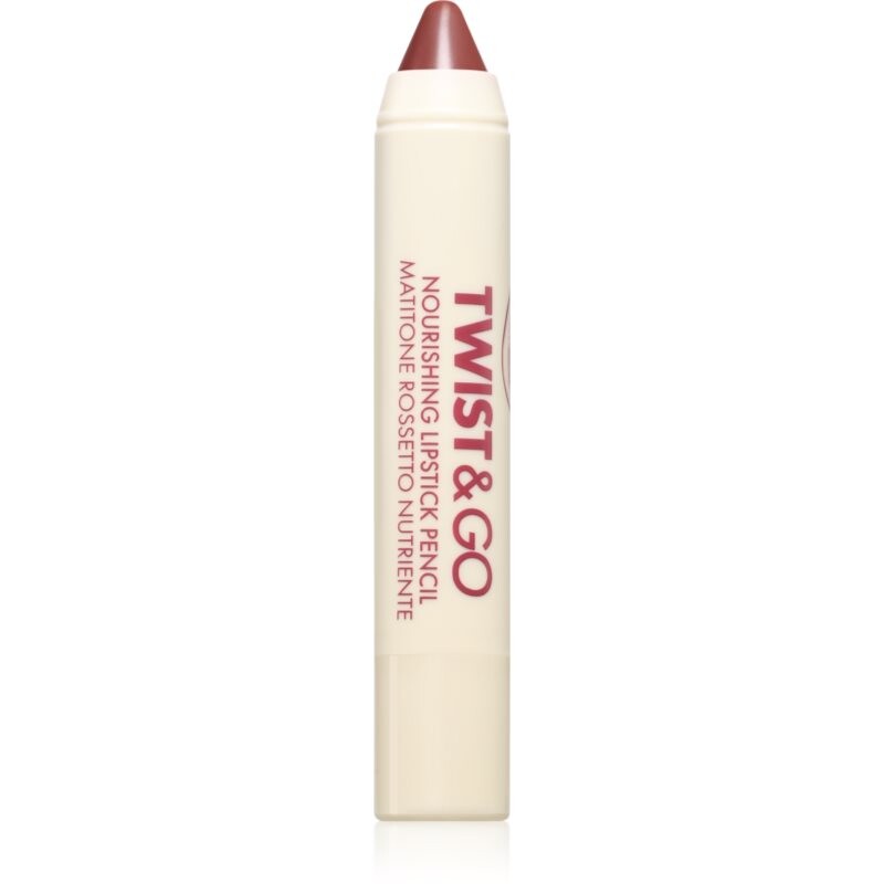puroBIO Cosmetics Twist&Go nourishing lipstick in a pencil shade Dark Mauve 2.9 g