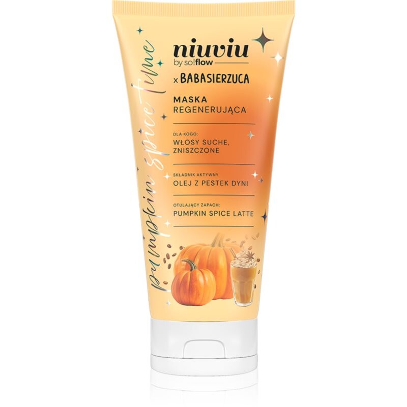 so!flow Pumpkin Time Regenerating Mask regenerating mask for dry and weakened hair 200 ml