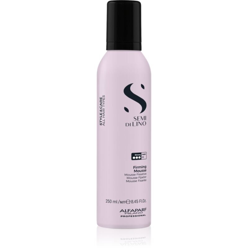 Alfaparf Milano Semi di Lino Style&Care Firming mousse strong hold fixation mousse for hair 250 ml