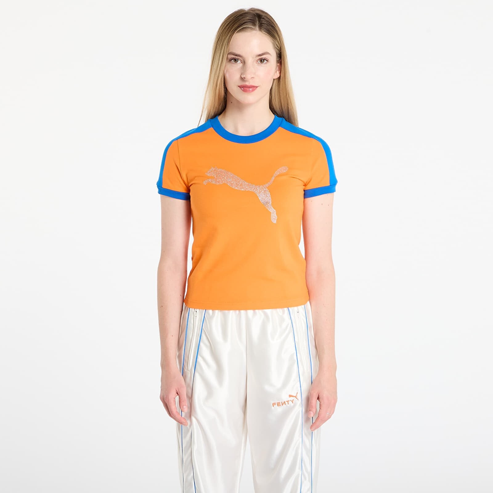 T-shirt Puma x FENTY T7 Slim Tee Rickie Orange XS