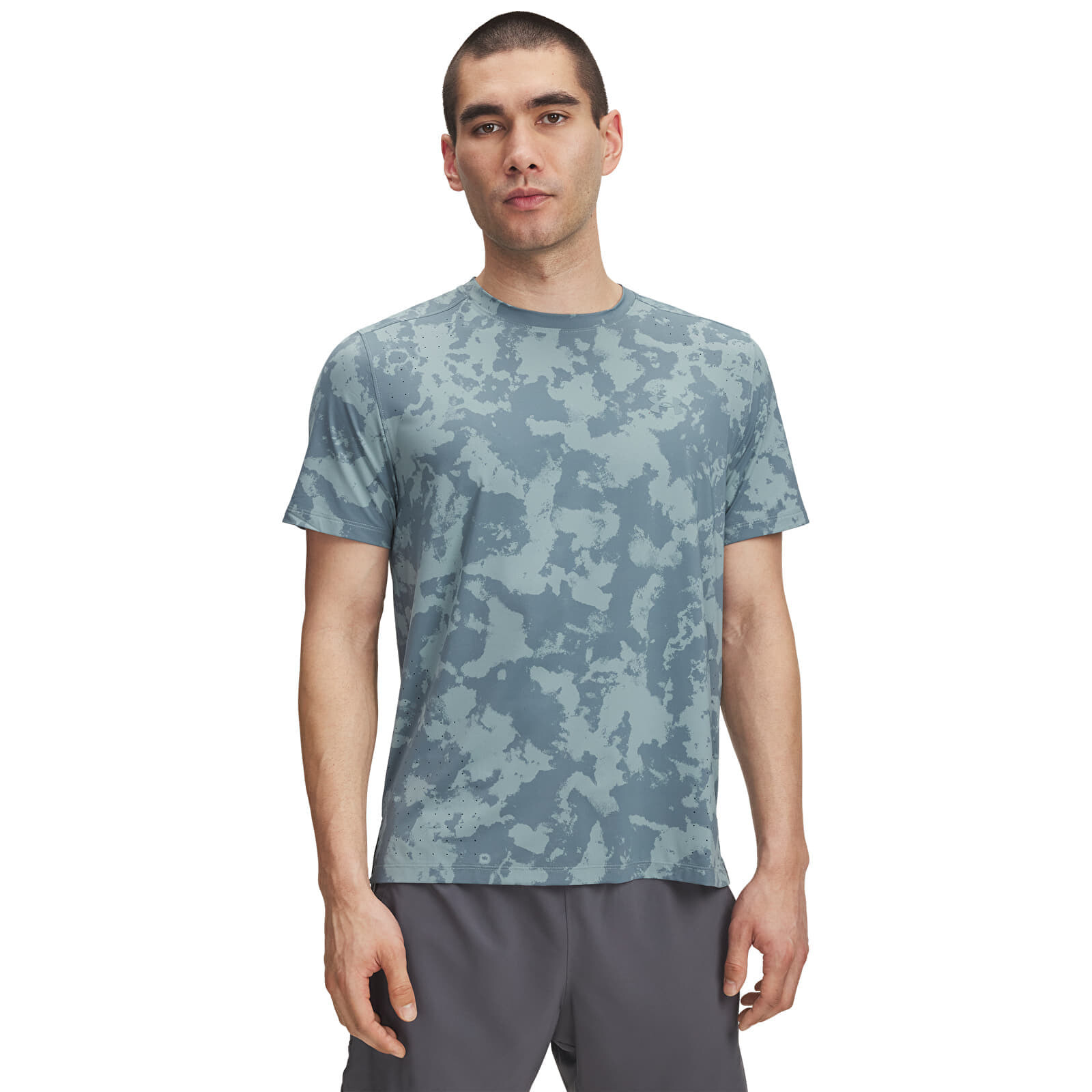 T-shirt Under Armour Launch Elite Prt SS T-Shirt Green S