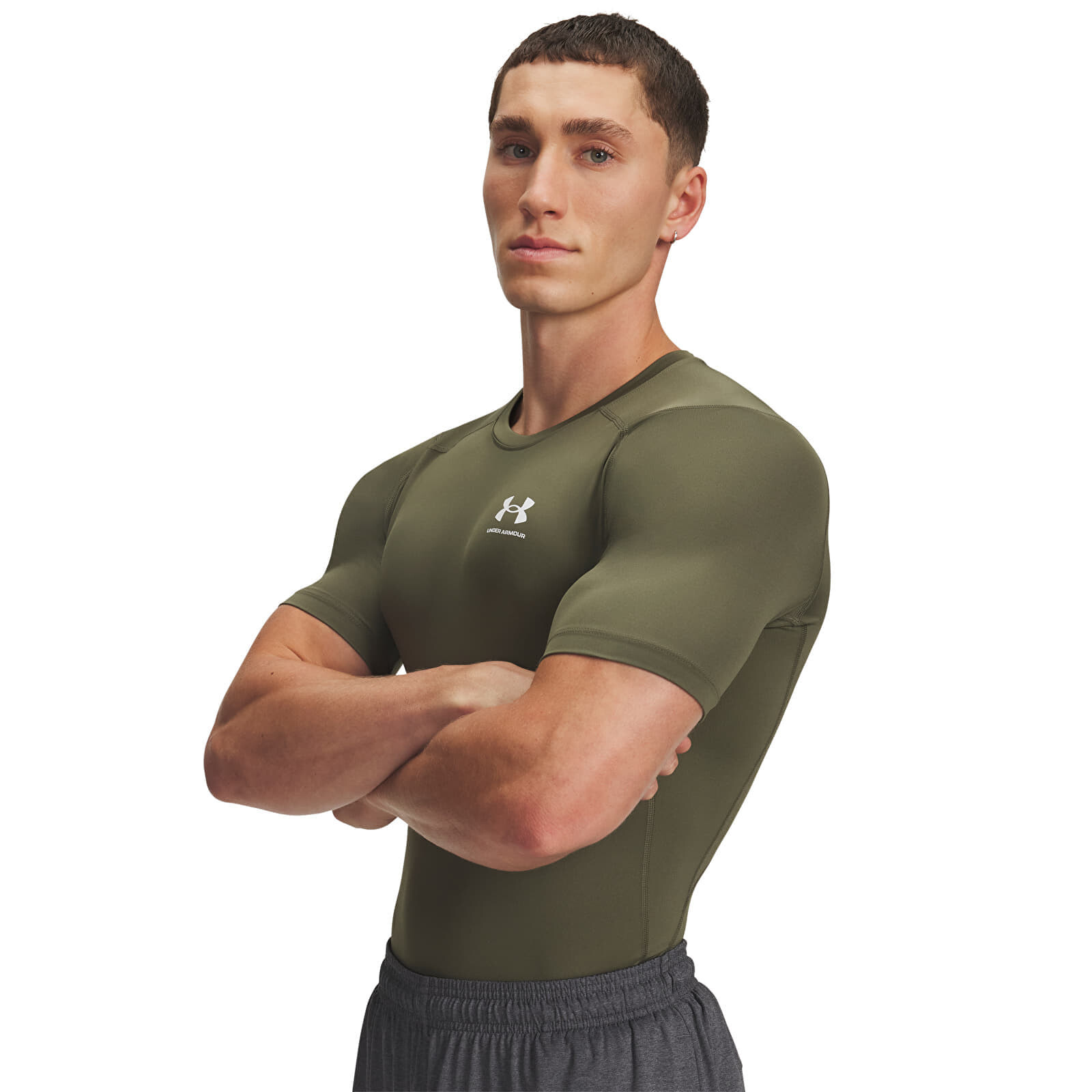 T-shirt Under Armour Hg Armour Comp SS T-Shirt Green L
