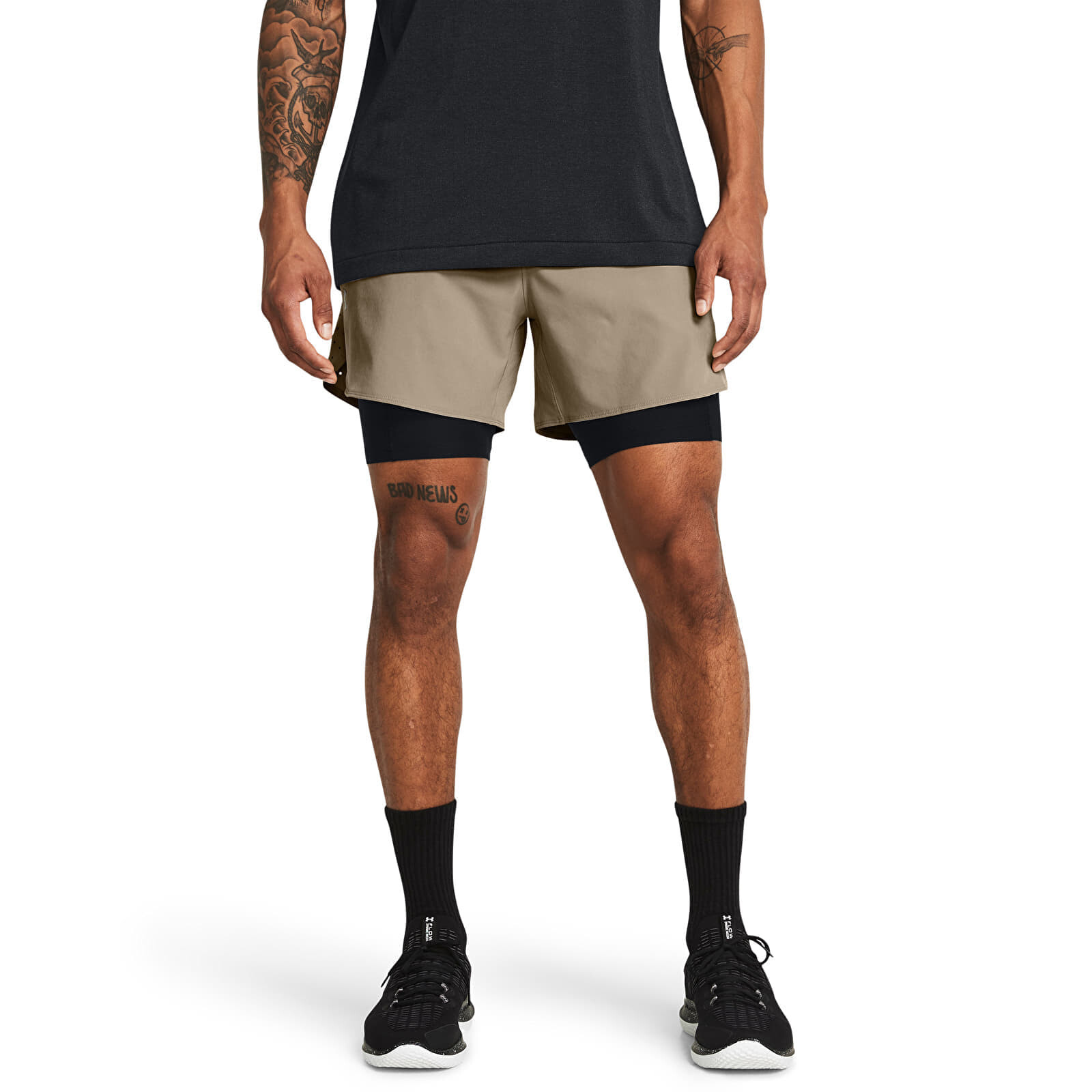 Shorts Under Armour Vanish Elite 2In1 Short Brown XXL