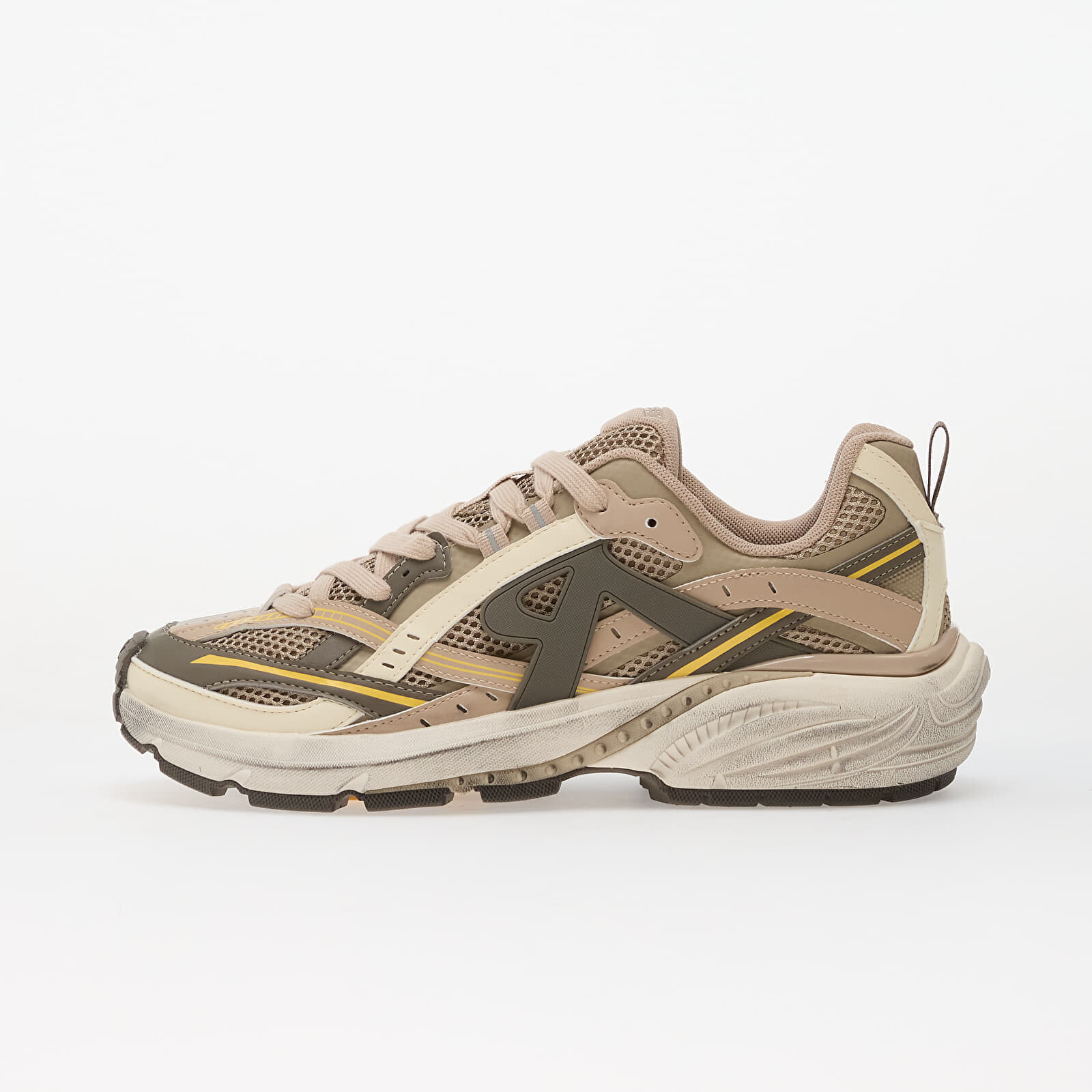 Sneakers REPRESENT Storm Runner Taupe/ Yellow UK 44