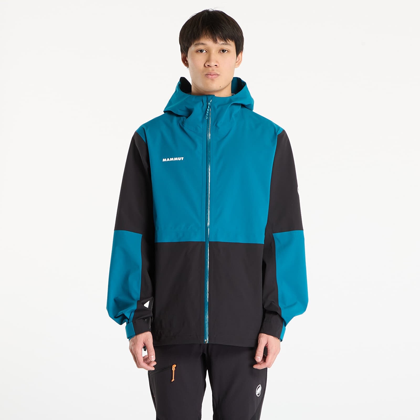 Jacket Mammut Linard Guide HS Hooded Jacket Men Black/ Deep Teal XL