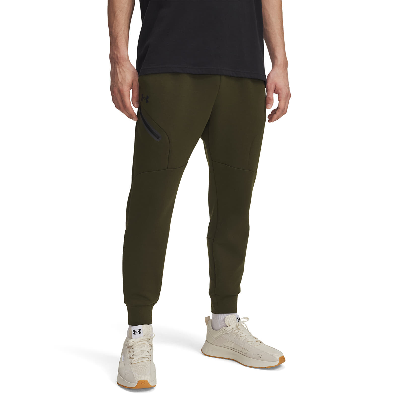 Pants Under Armour Unstoppable Flc Jgr Eu Green L