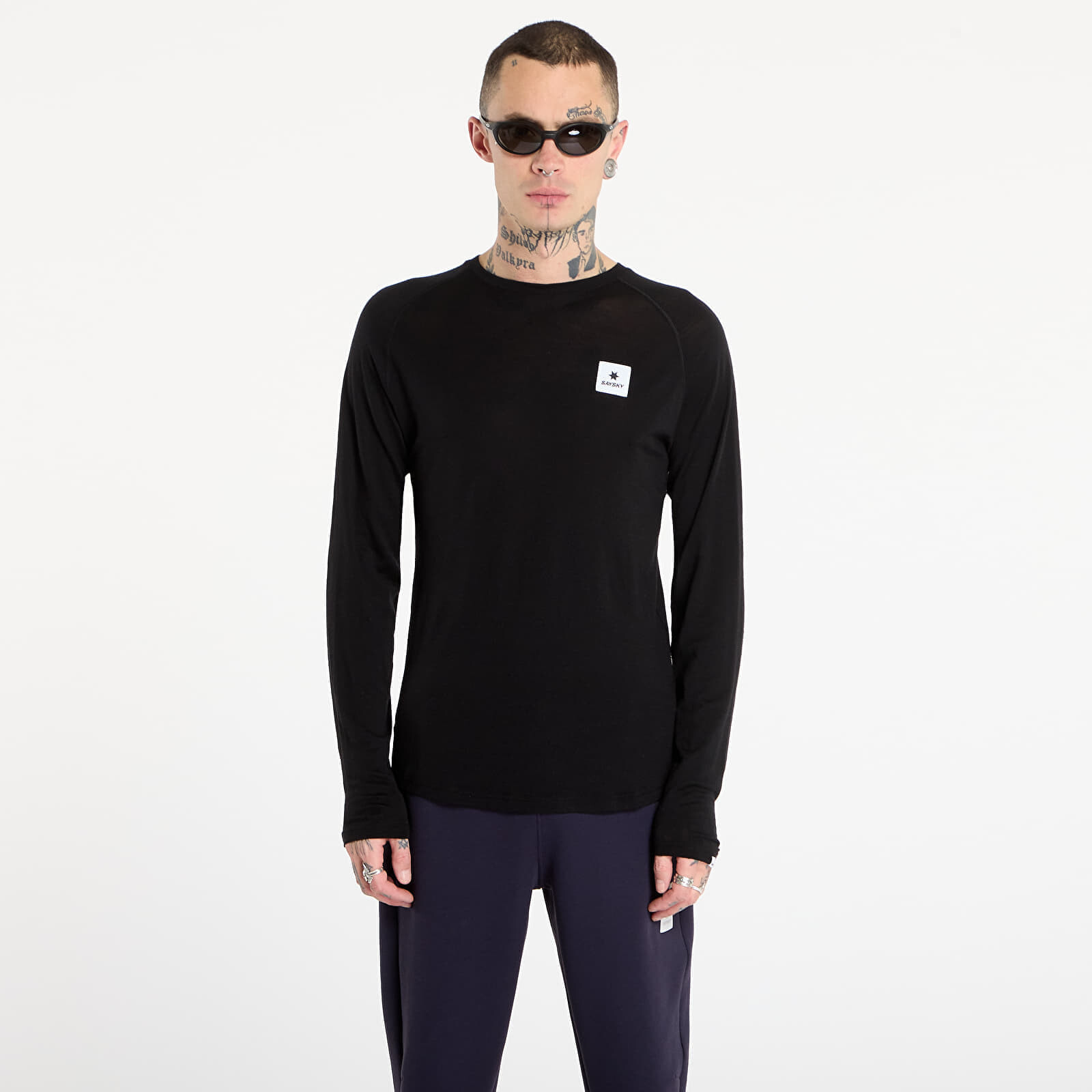 T-shirt SAYSKY Merino 165 Base Layer Long Sleeve Black L