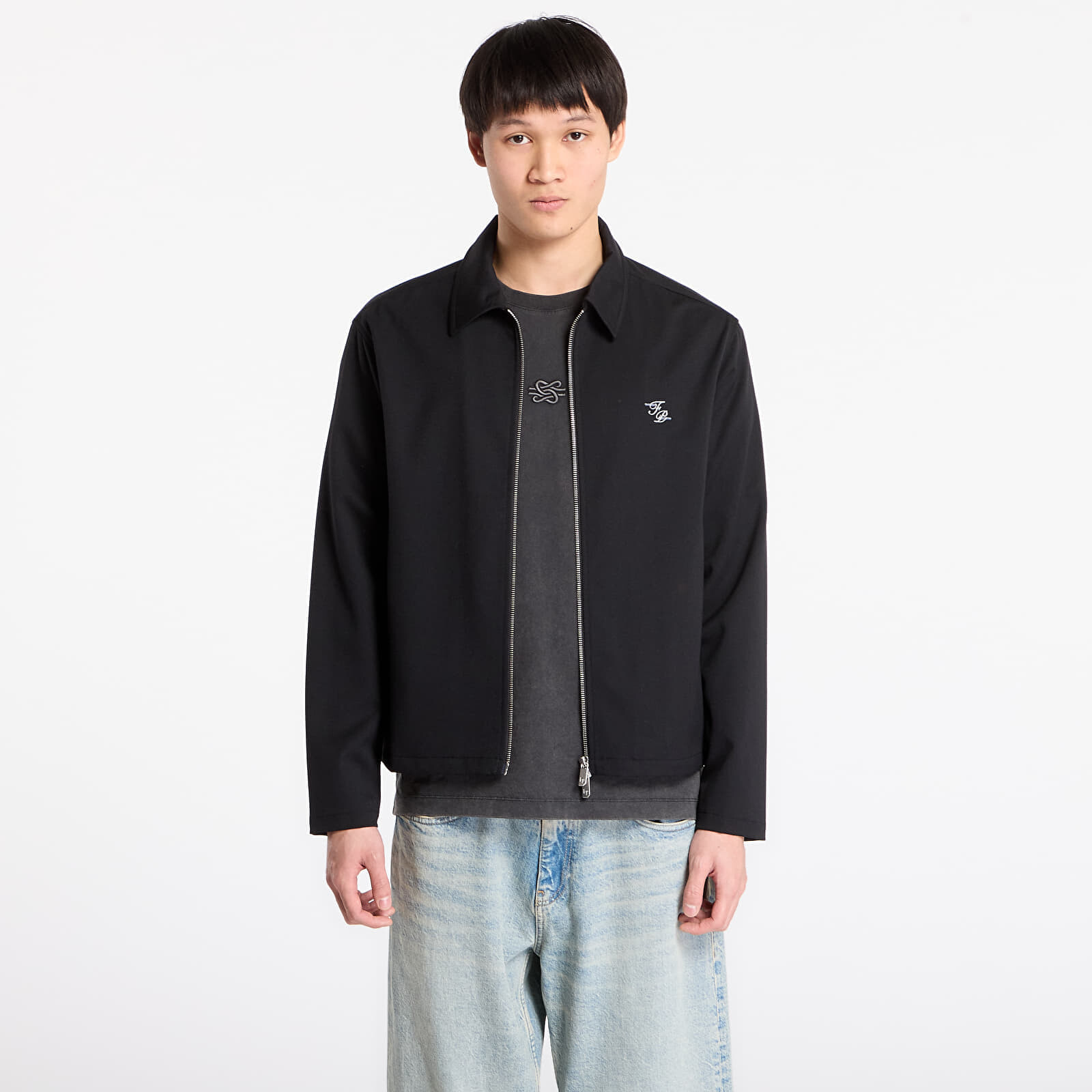 Jacket Filling Pieces Coach Jacket Twill Wool Black XL