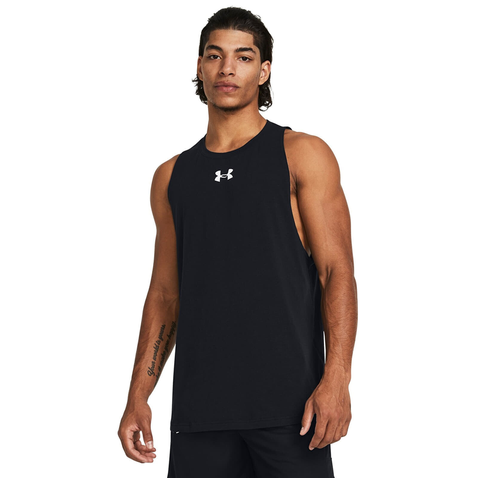 Tank top Under Armour Baseline Cotton Tank Black XL