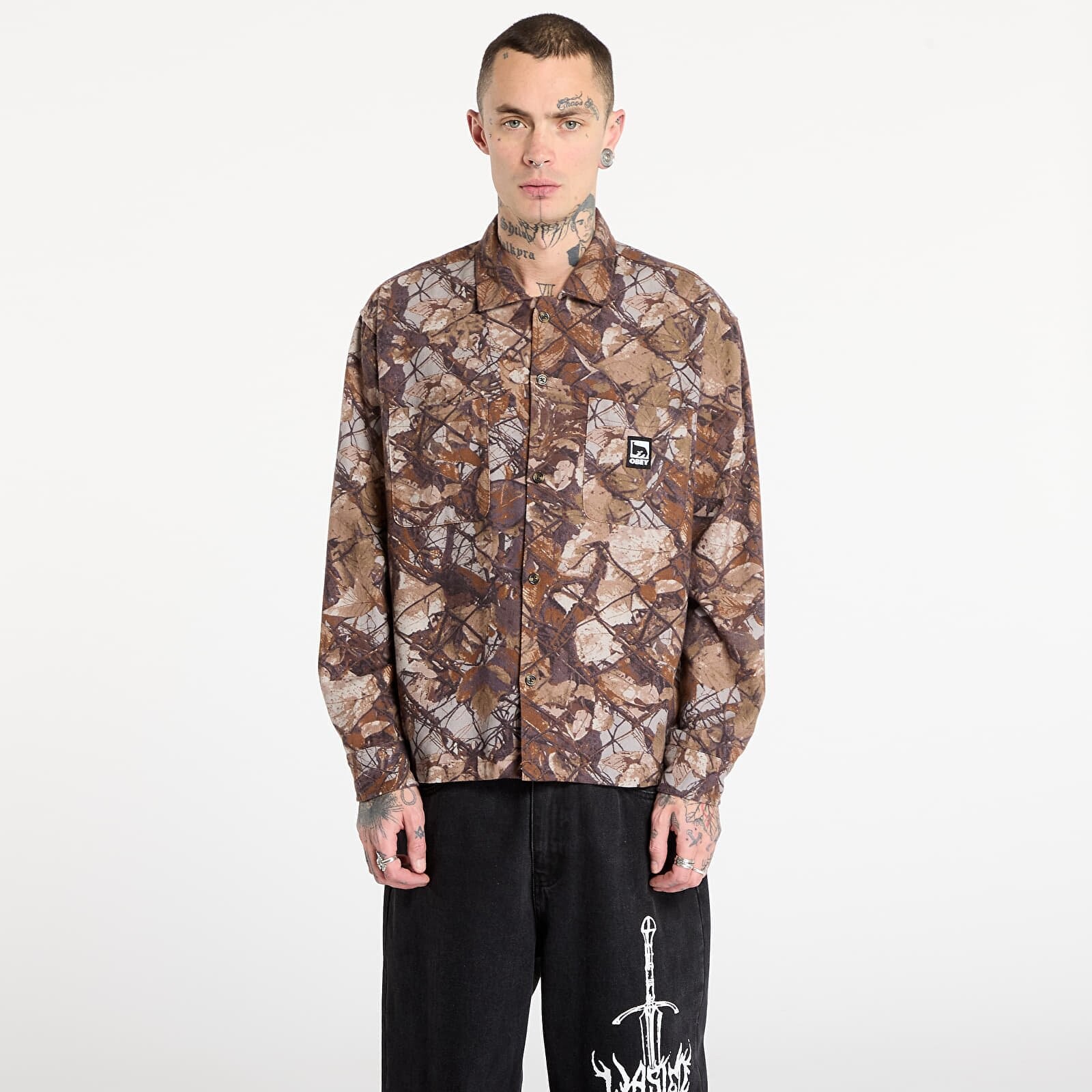 Shirt OBEY Fence Camo Shirt Fence Camo Multi M