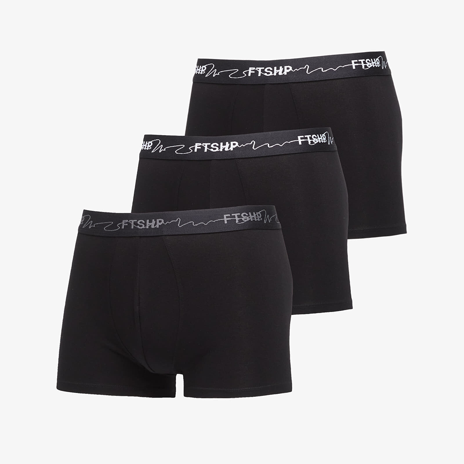 FTSHP Mens Boxers 3-Pack Black L