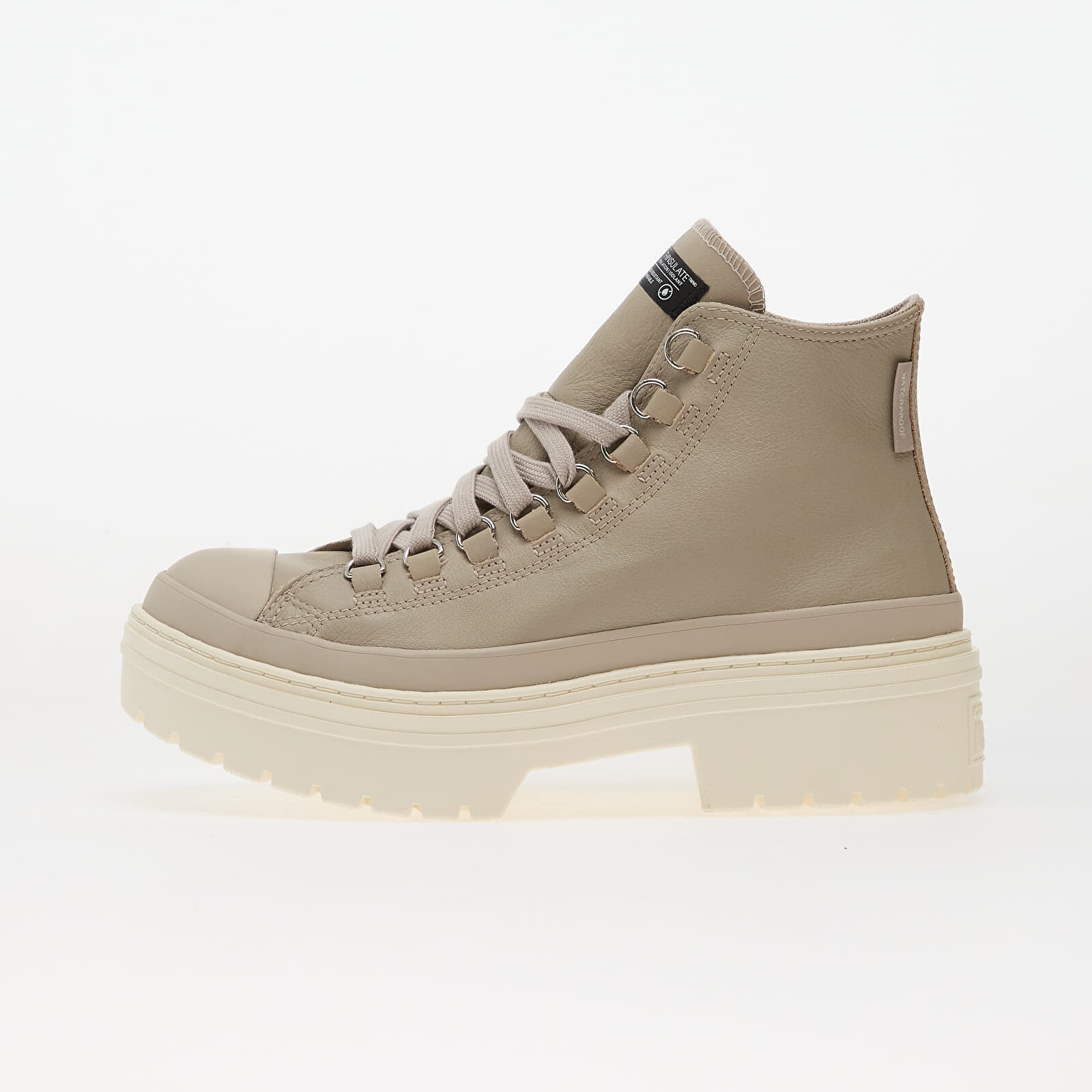 Sneakers Converse Chuck Taylor All Star Lugged Heel Platform Waterproof Leather Hi Papyrus/ Papyrus/ Egret UK 8.5