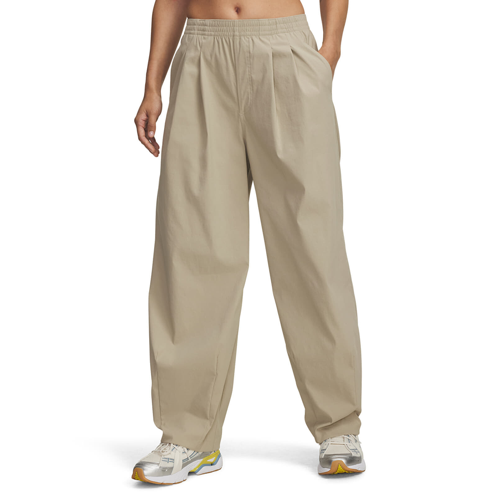Pants Under Armour Unstoppable Wvn Pleat Pt Brown XS
