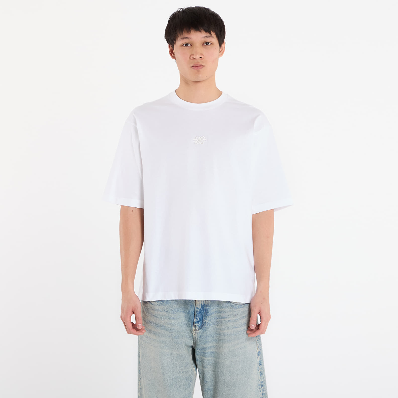 T-shirt Filling Pieces T-Shirt Boxy Embroidered White S