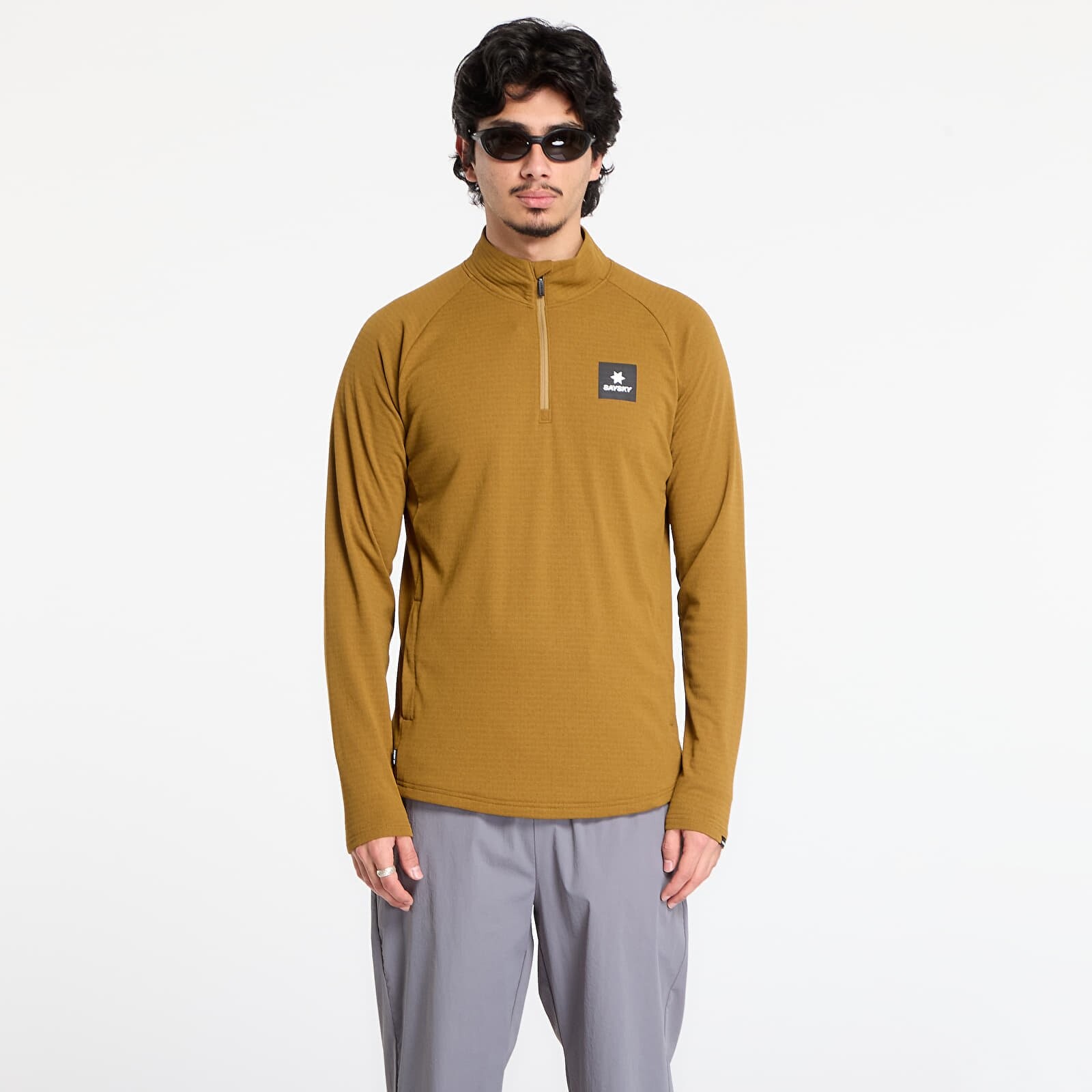 Sweatshirt SAYSKY Blaze Half Zip Light Fleece Camel S