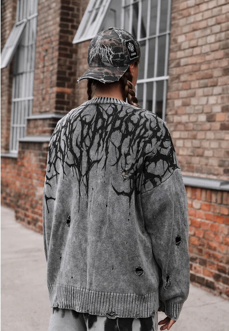 Stay Cold Apparel - Reign Of Blood Grey Bleach - Pullover - grey - L - 100% Cotton