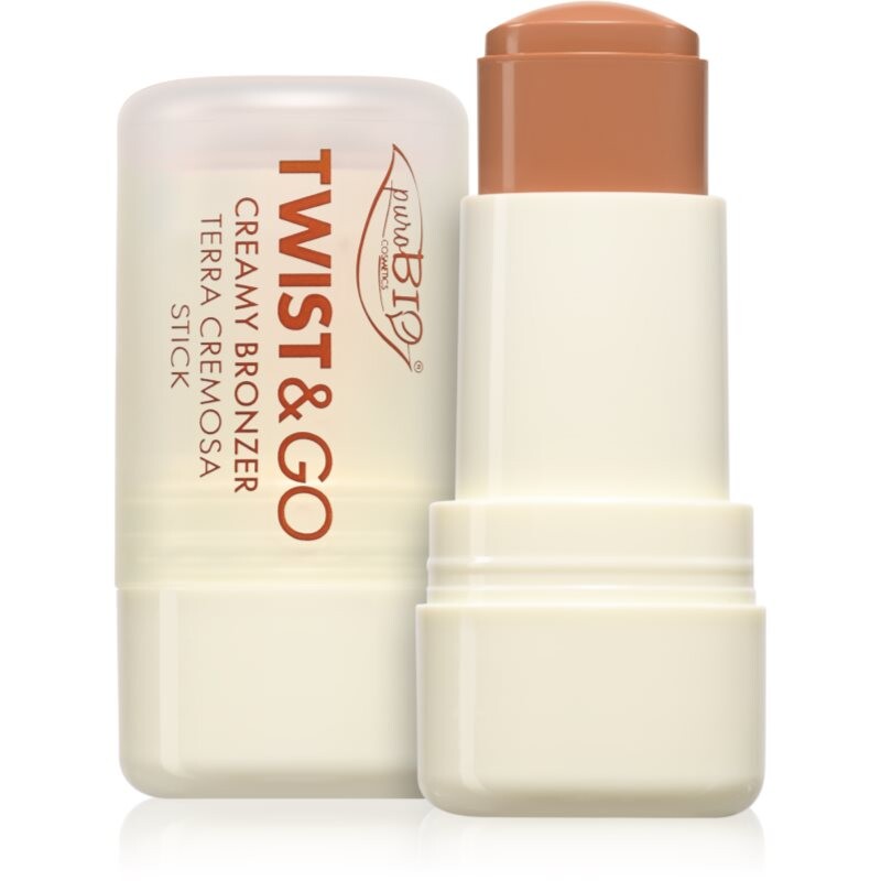 puroBIO Cosmetics Twist&Go cream bronzer in a stick 02 Biscuit 5 g