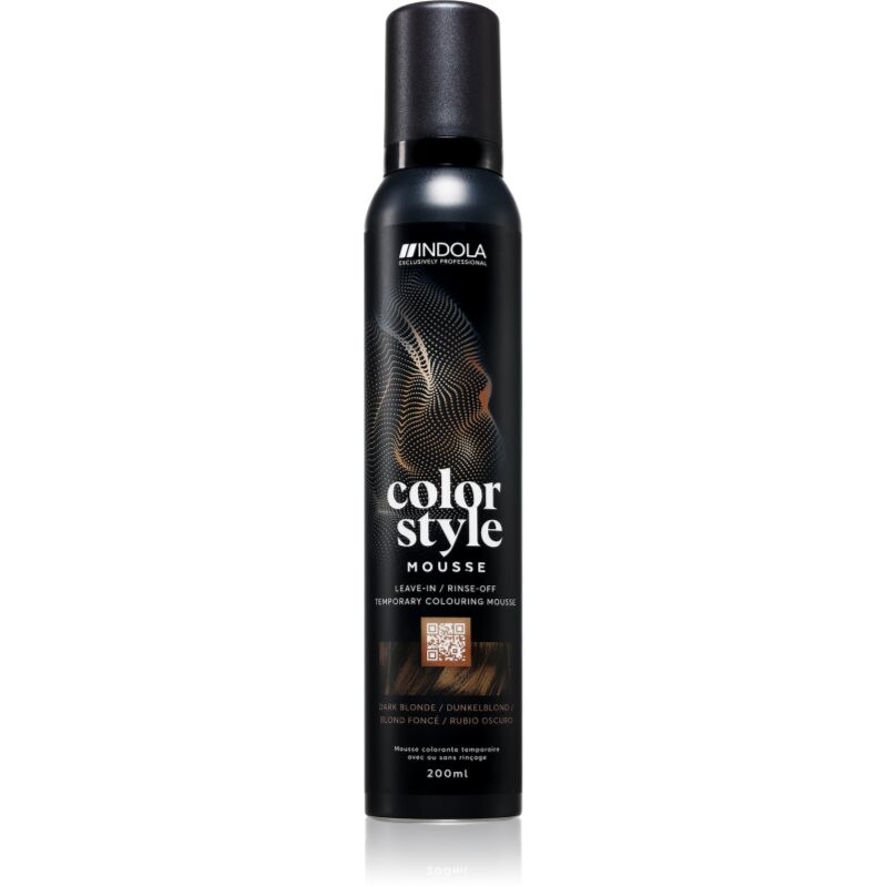 Indola Color Style Mousse toning foam for hair shade Dark Blonde 200 ml