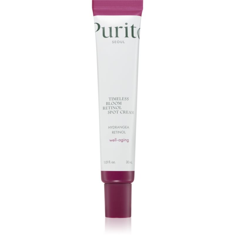 Purito Timeless Bloom Retinol Spot Cream topical treatment to treat eye wrinkles 30 ml