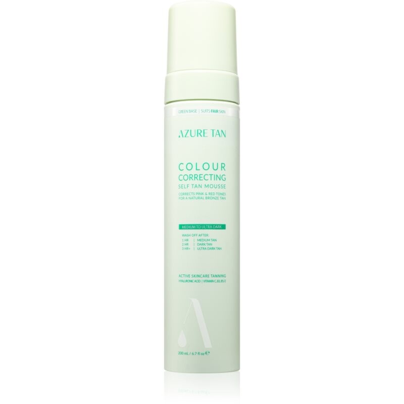 Azure Tan Green Base self-tanning mousse shade Dark To Ultra Dark 200 ml