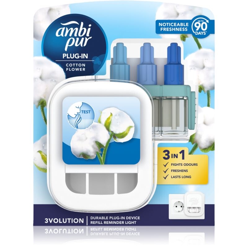 AmbiPur 3volution Cotton Flower electric air freshener with refill 20 ml
