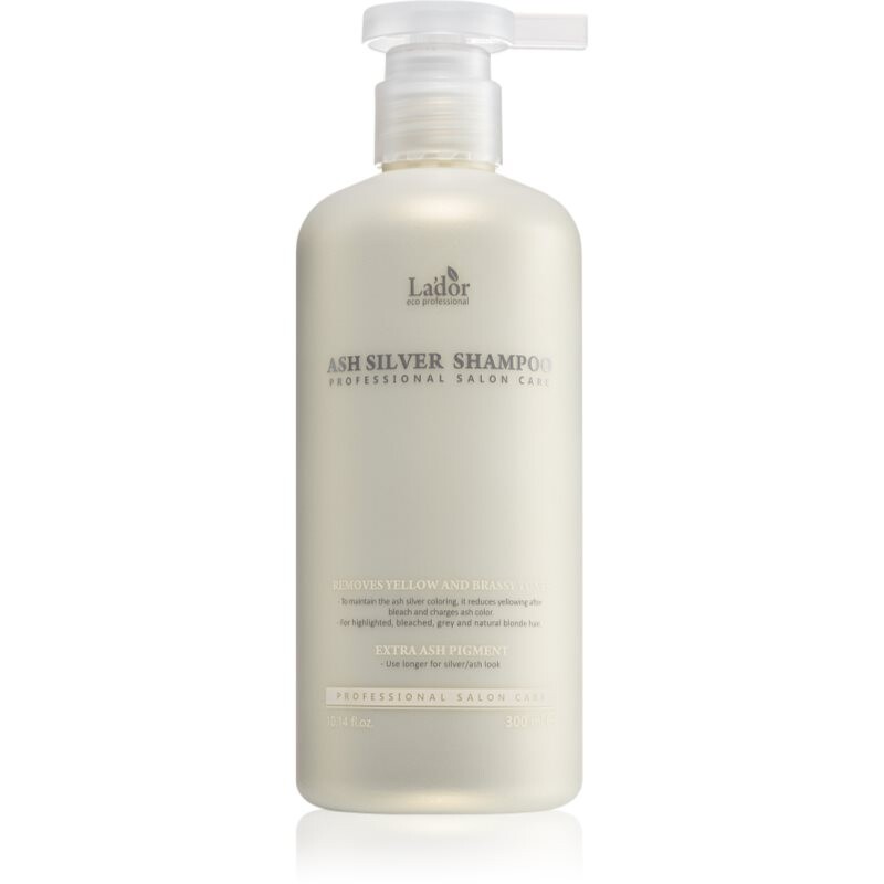 La'dor Ash Silver Shampoo intensely hydrating shampoo neutralising yellow tones 300 ml