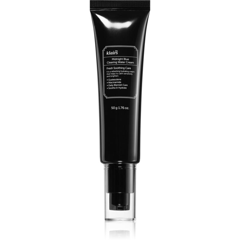 Klairs Midnight Blue Clearing Water Cream light moisturising cream to brighten and smooth the skin 50 g