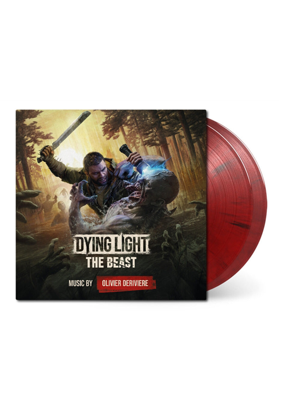 Dying Light - Dying Light: The Beast OST (Olivier Deriviere) Ltd. Red/Black - Marbled 2 Vinyl