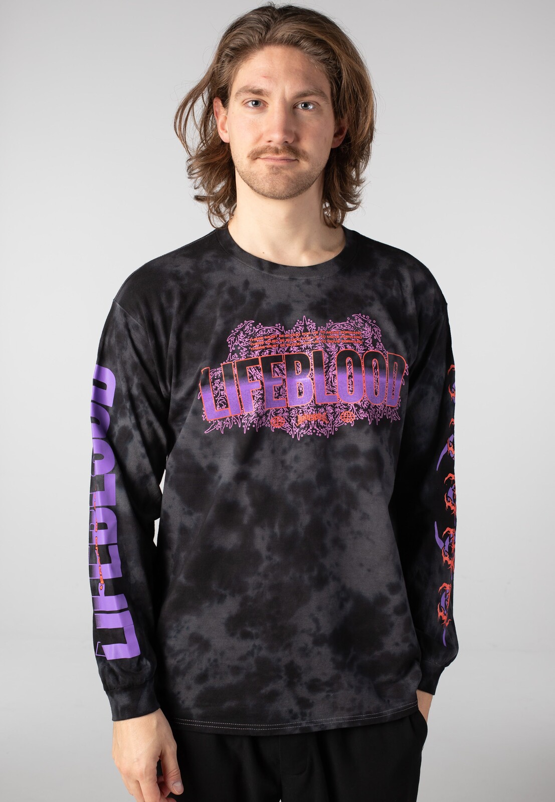 Brand Of Sacrifice - Lifeblood Tie Dye - Longsleeve - black - L - Jersey