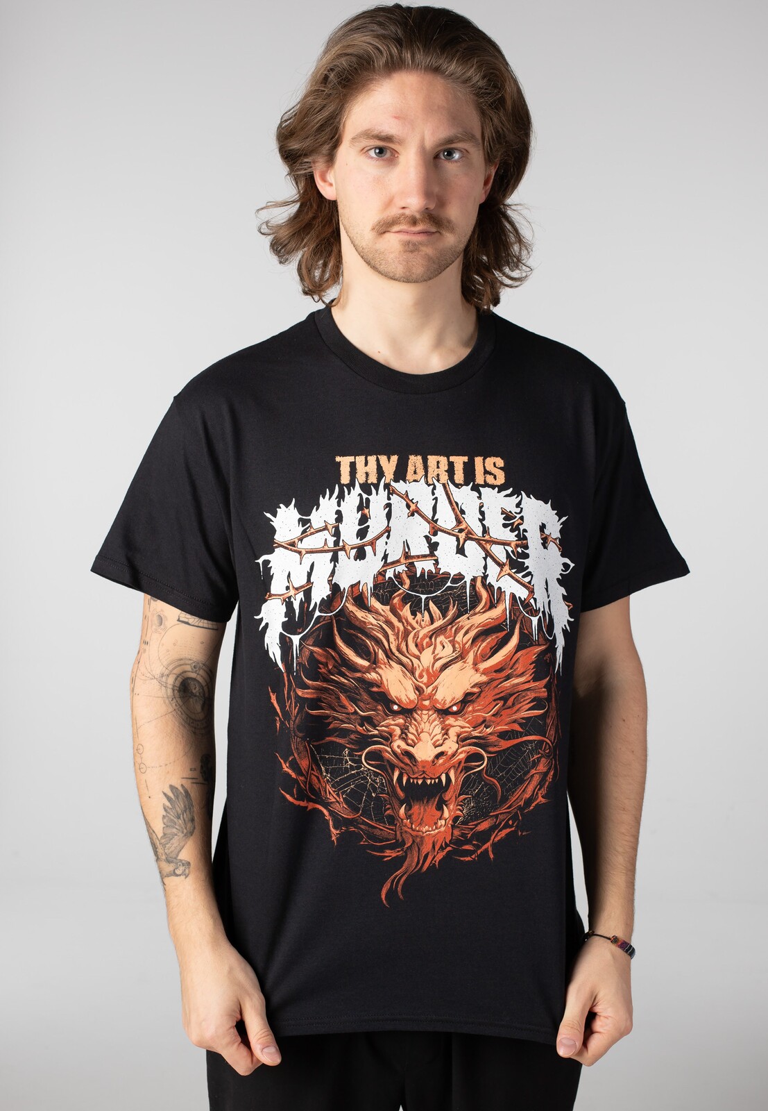 Thy Art Is Murder - Dragons Tour 2025 - T-Shirt - black - L - 100% Cotton,Jersey