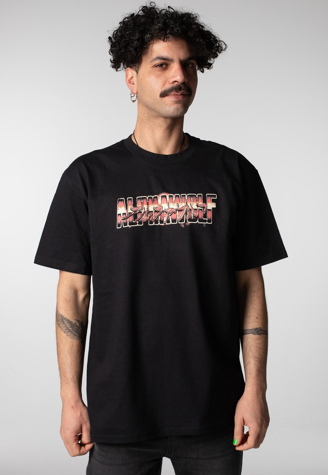 Alpha Wolf - HLT - T-Shirt - black - L - 100% Cotton,Jersey