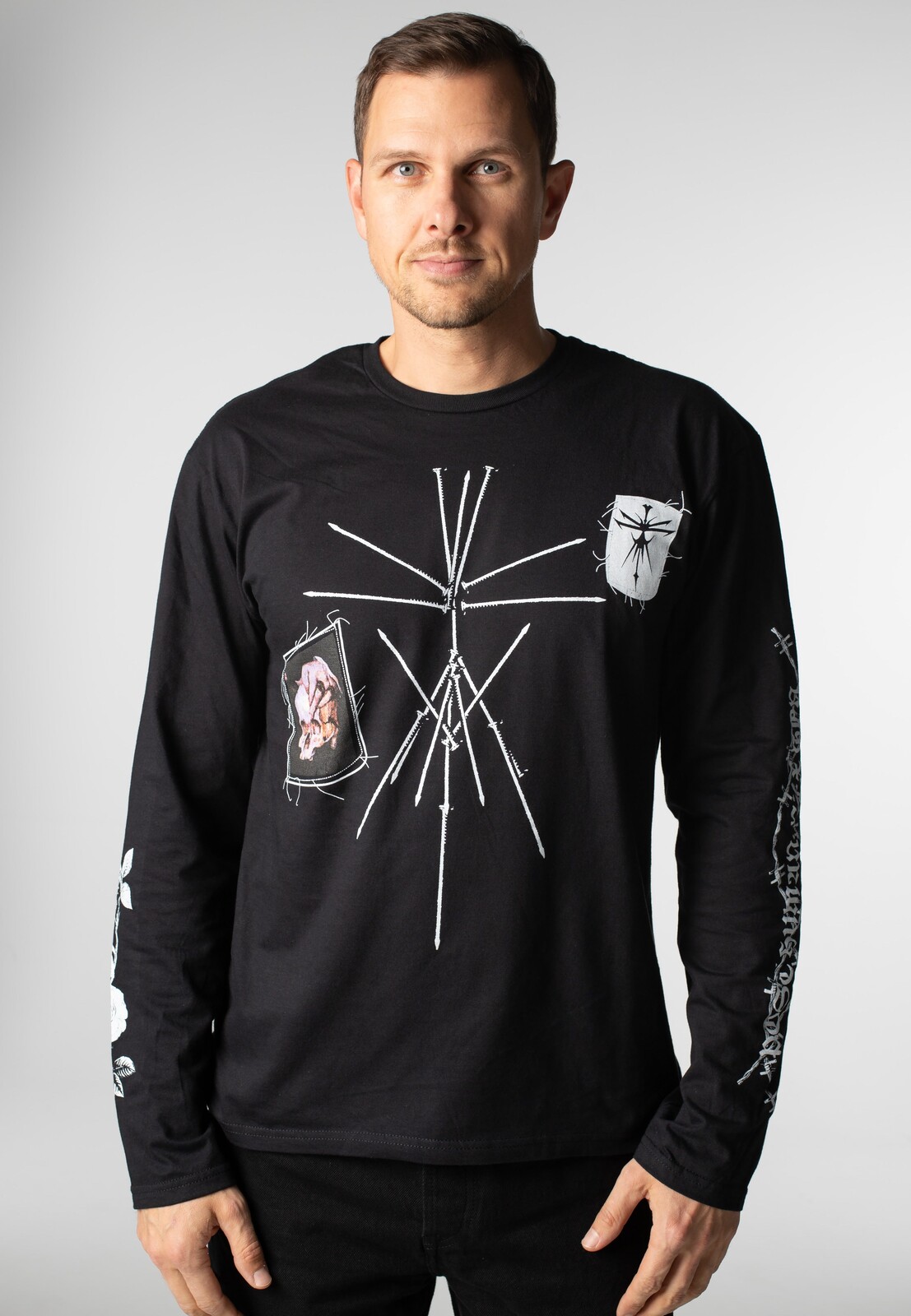 Bring Me The Horizon - Nailed Symbol - Longsleeve - black - L - 100% Cotton