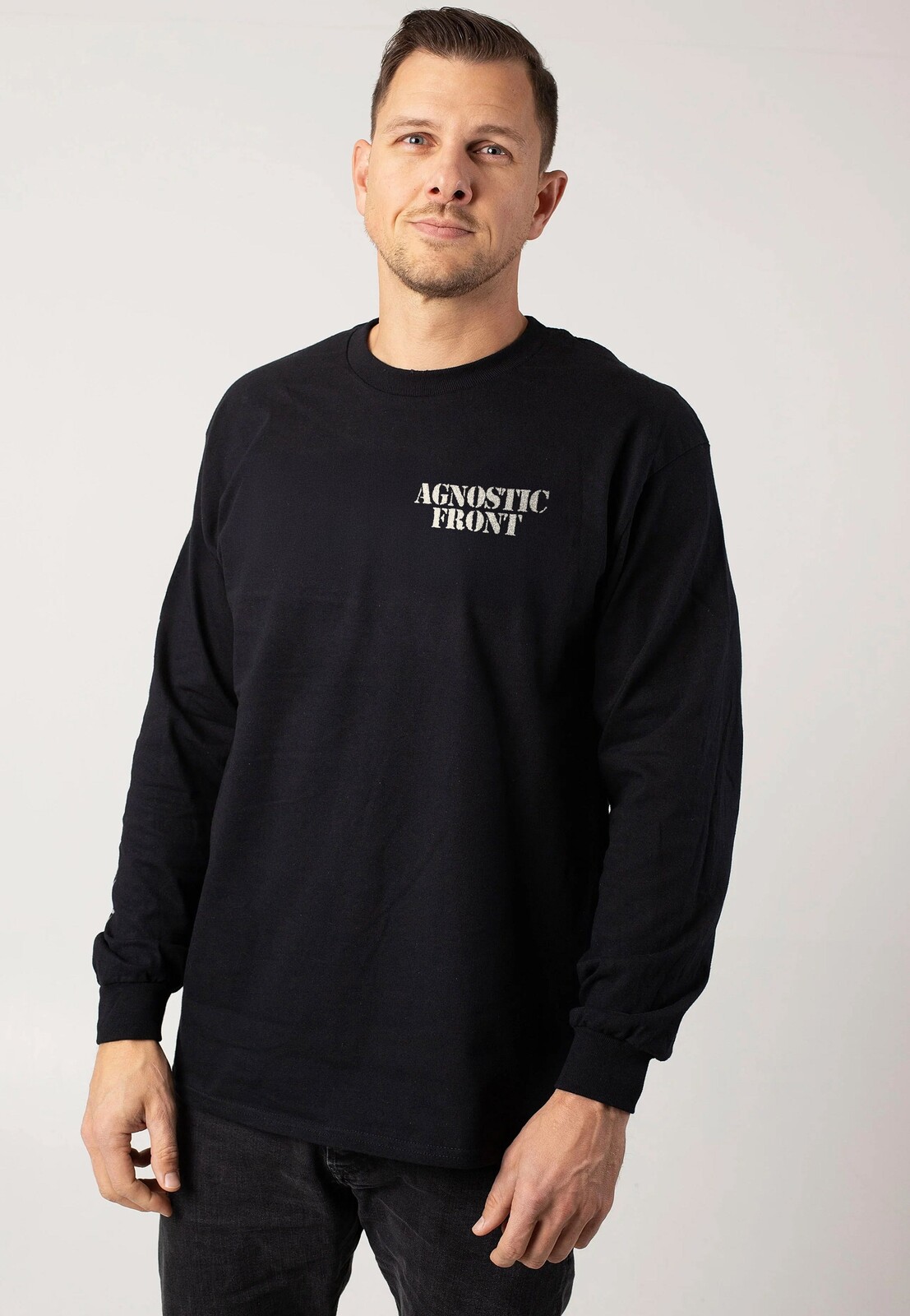 Agnostic Front - Echoes In Eternity - Longsleeve - black - L - 50% Cotton, 50% Polyester