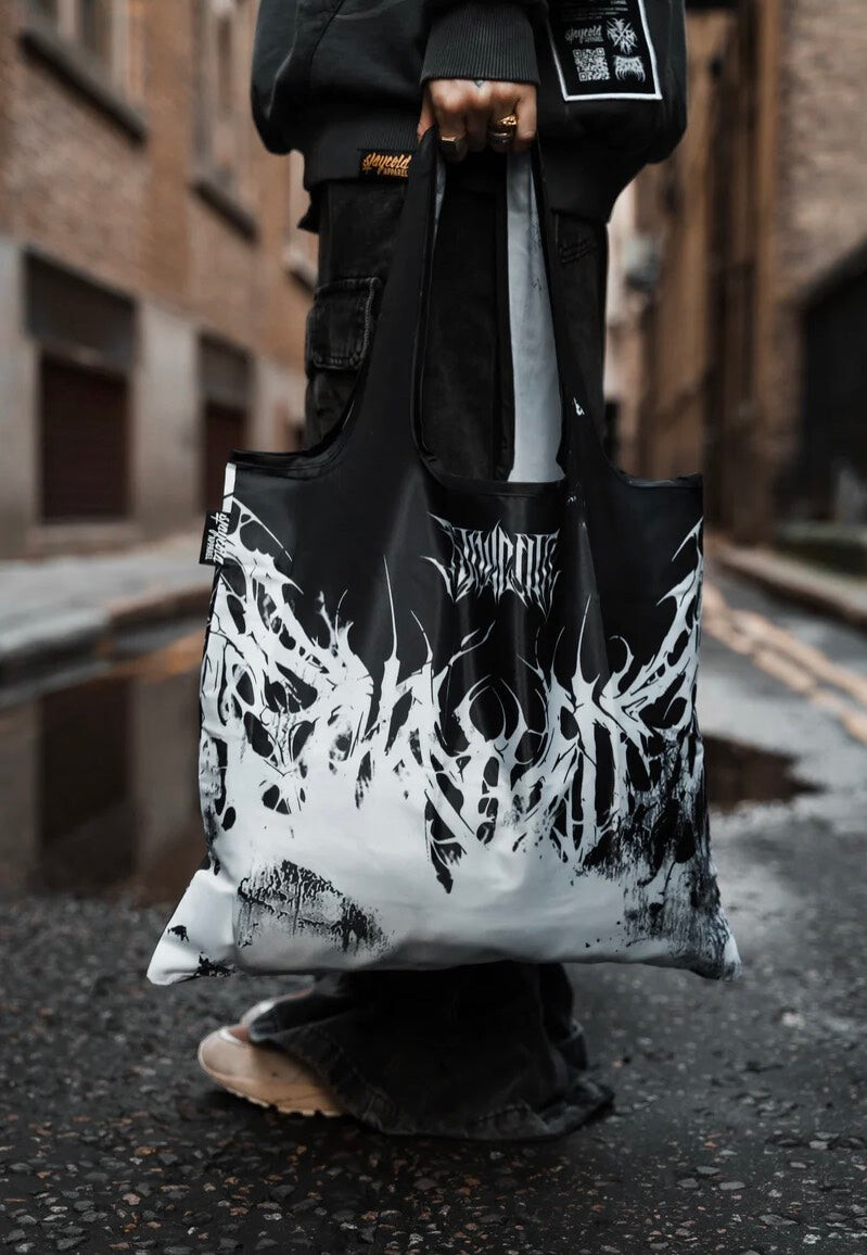 Stay Cold Apparel - Veins Turn To Dust Half-Half Black/White - Tote Bag - black - Onesize - 100% Polyester