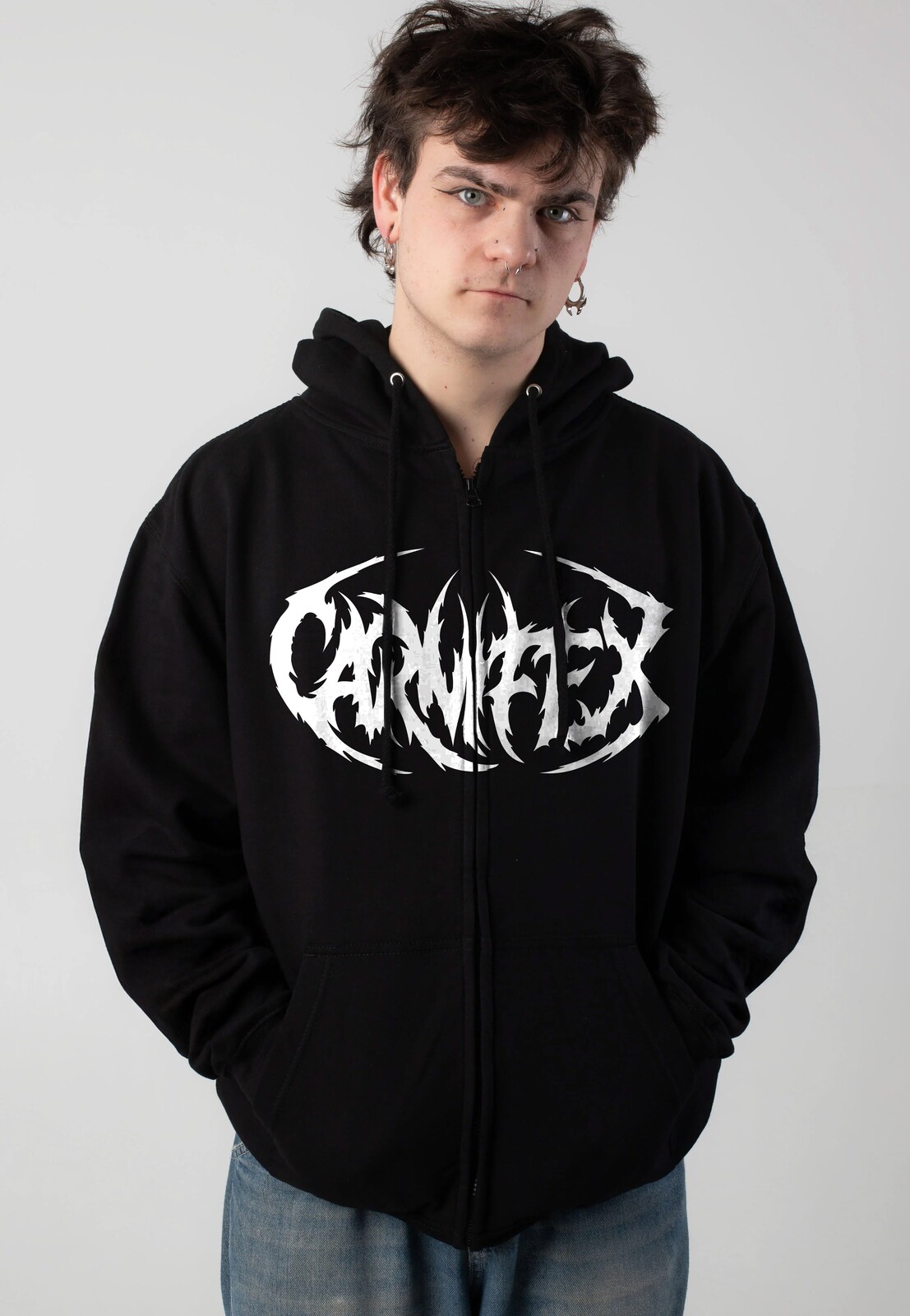 Carnifex - Dark Days - Zipper - black - L - 50% Cotton, 50% Polyester