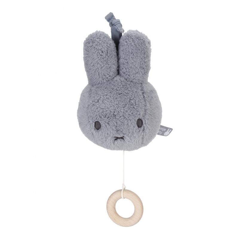 Little Dutch Music Box Miffy Fluffy Blue contrast hanging toy with melody 1 pc