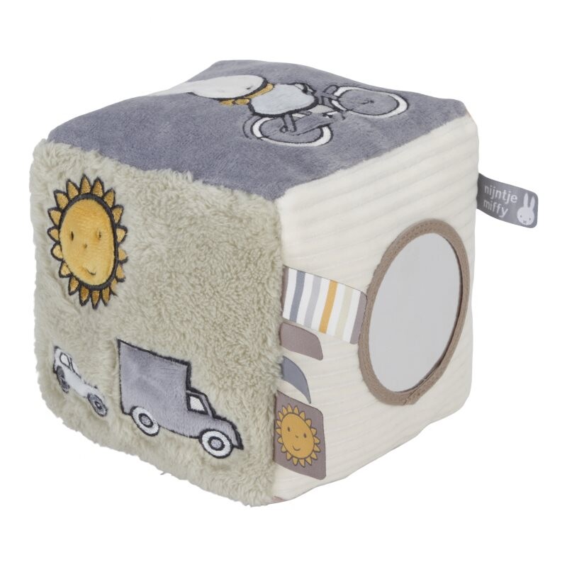 Little Dutch Soft Activity Cube Miffy Fluffy Green activity toy 1 pc