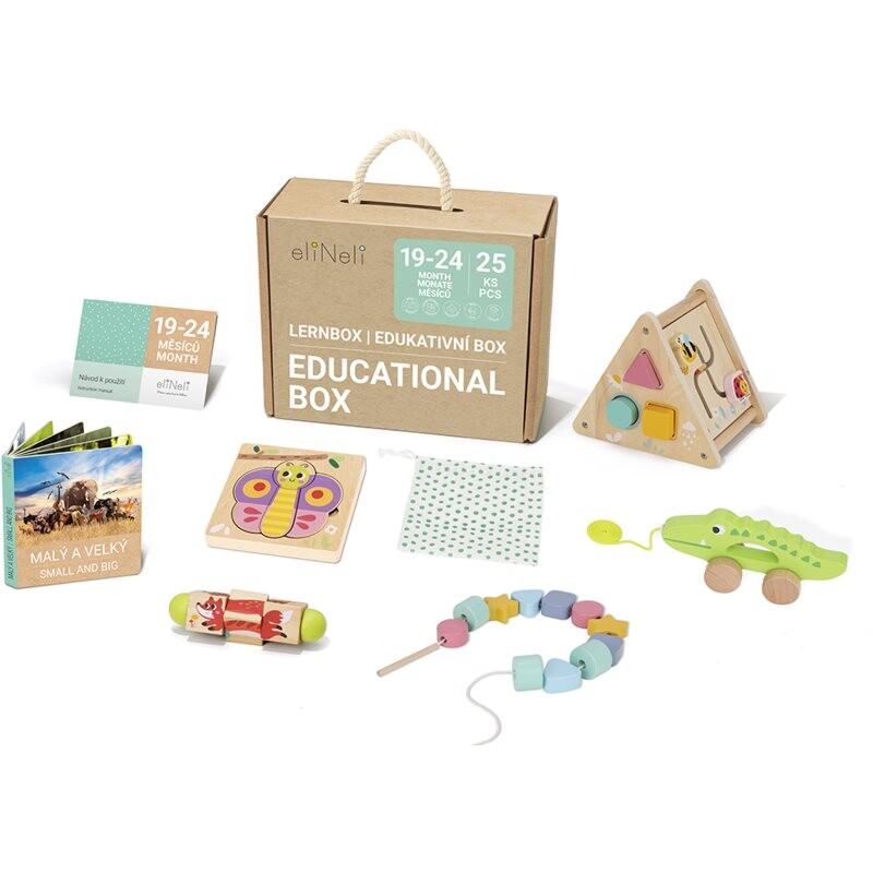 eliNeli Educational Box 19-24 m+ toy set wooden
