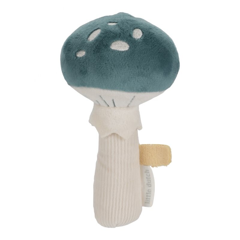 Little Dutch Forest Friends Rattle Mushroom rattle 0 m+ Blue 1 pc