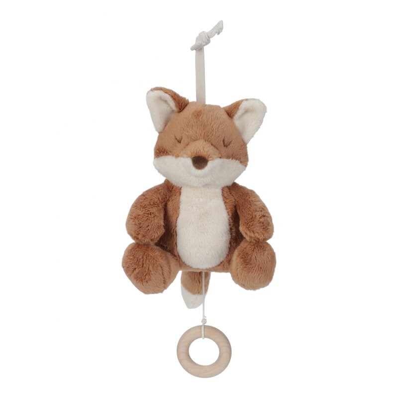 Little Dutch Forest Friends Musical Pull Toy contrast hanging toy with melody 0 m+ 1 pc