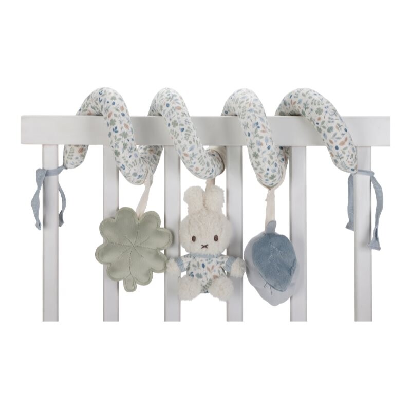 Little Dutch Miffy Fluffy Lucky Leaves Activity Spiral contrast hanging toy 0 m+ Blue 1 pc