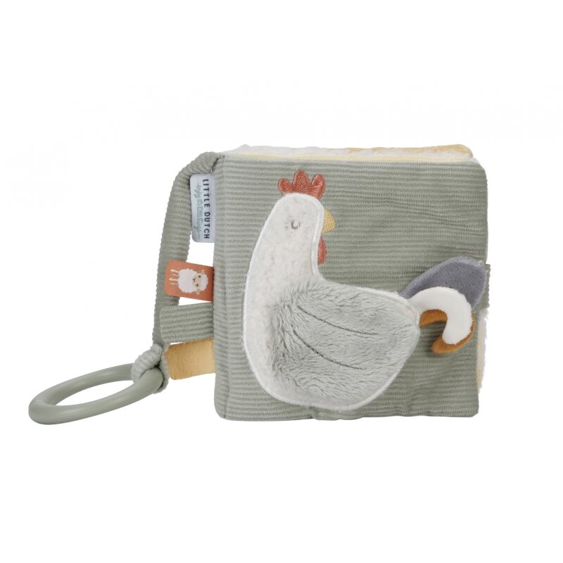 Little Dutch Little Farm Soft Activity Book contrast educational book 1 pc