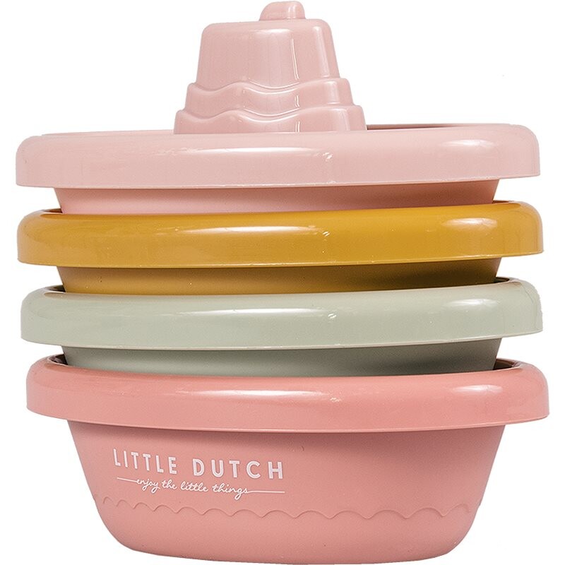 Little Dutch Bathing Boats toy boats Pink 4 pc
