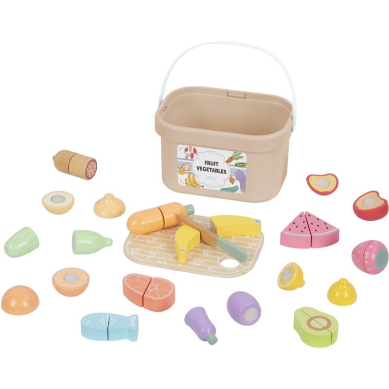 eliNeli Fruit Vegetables toy set wooden 1 pc