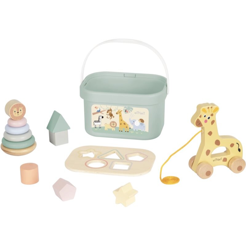 eliNeli ZOO 4 in 1 toy set wooden 1 pc