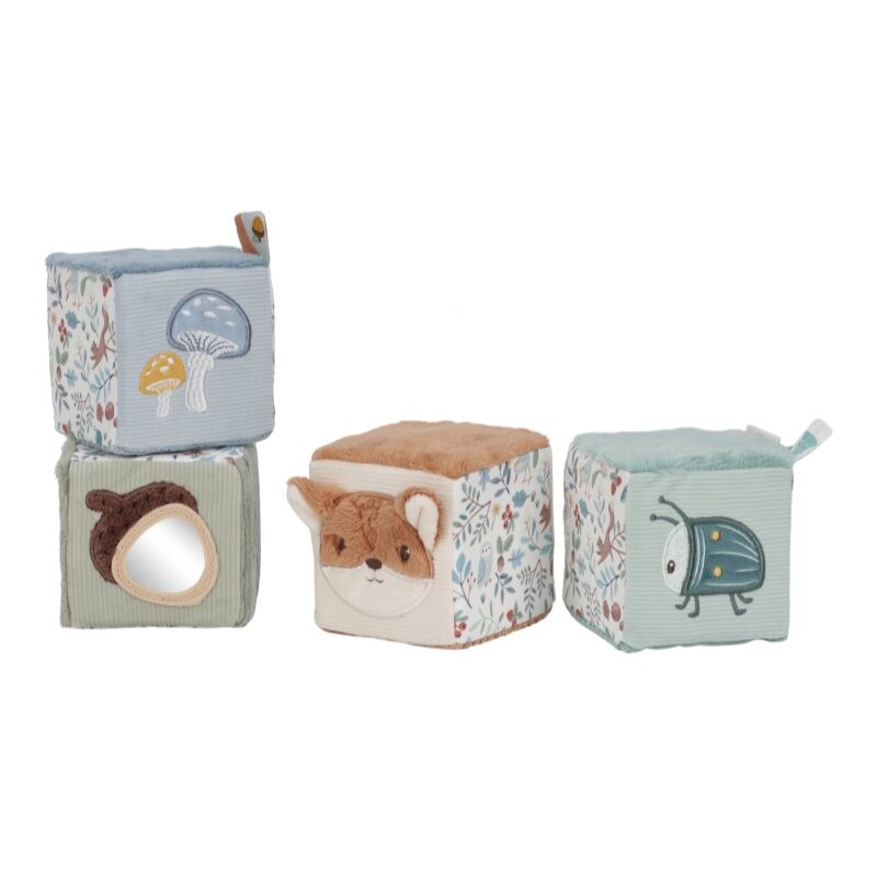 Little Dutch Forest Friends Soft Blocks stuffed blocks 0 m+ 4 pc