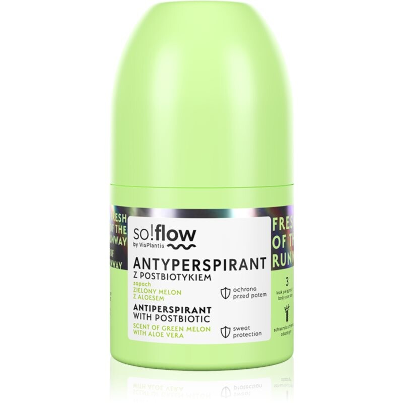 so!flow Antiperspirant With Postbiotic antiperspirant roll-on 50 ml