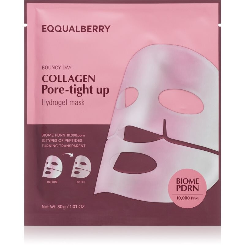 EQQUALBERRY Collagen Pore-Tight Up Hydrogel Mask firming sheet mask with gel consistency 30 g