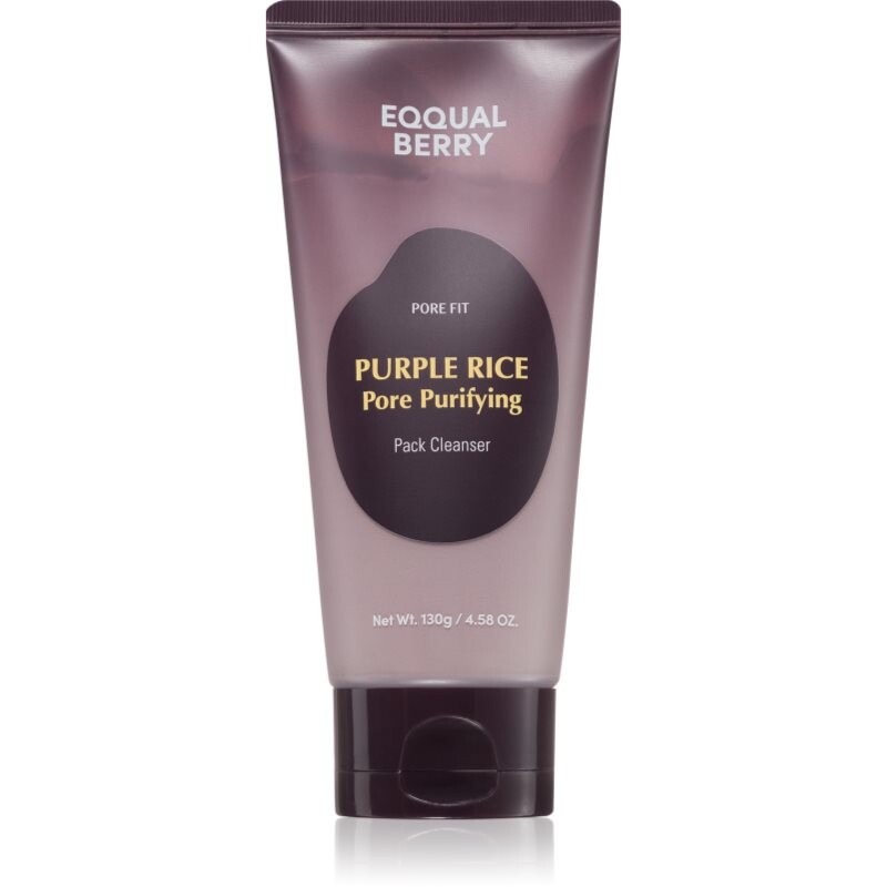 EQQUALBERRY Purple Rice Pore Purifying Pack Cleanser deep-cleansing mousse with an exfoliating effect 130 g