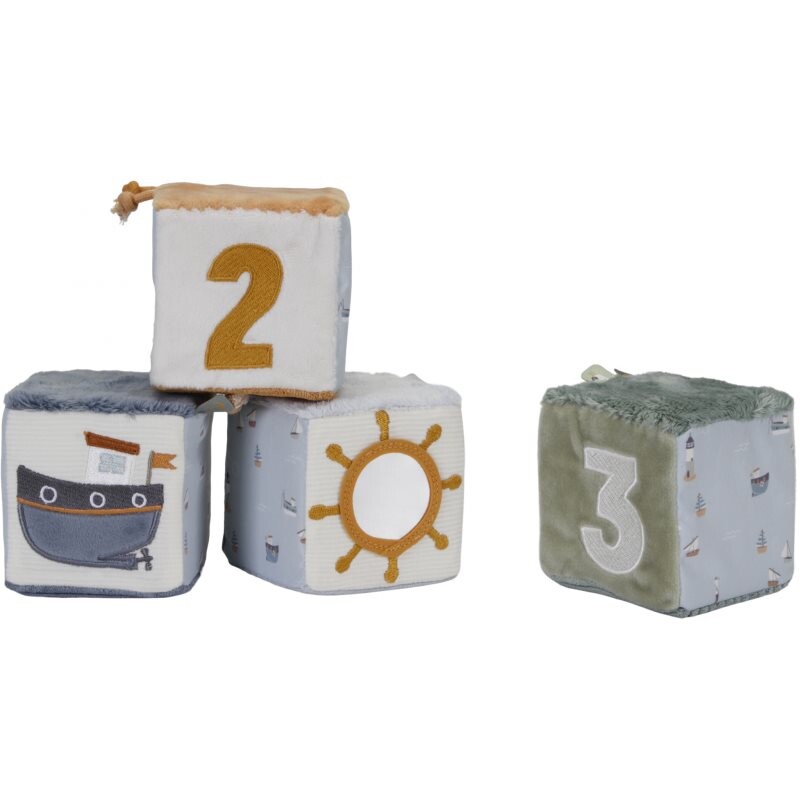 Little Dutch Sailors Bay Set of Soft Cubes stuffed blocks 4 pc